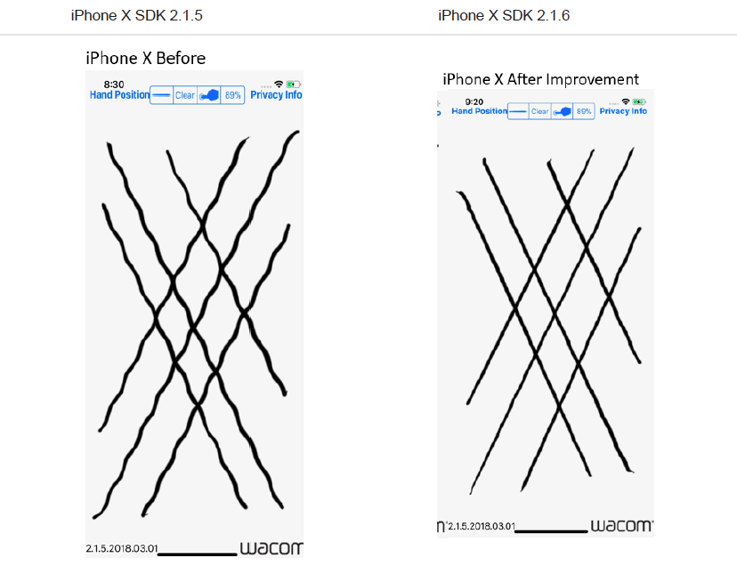 Demo images taken from Wacom’s iOS Stylus SDK 2.1.6 Release Notes