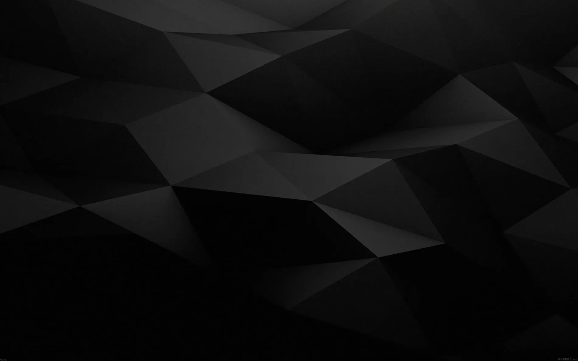 A black geometric pattern
