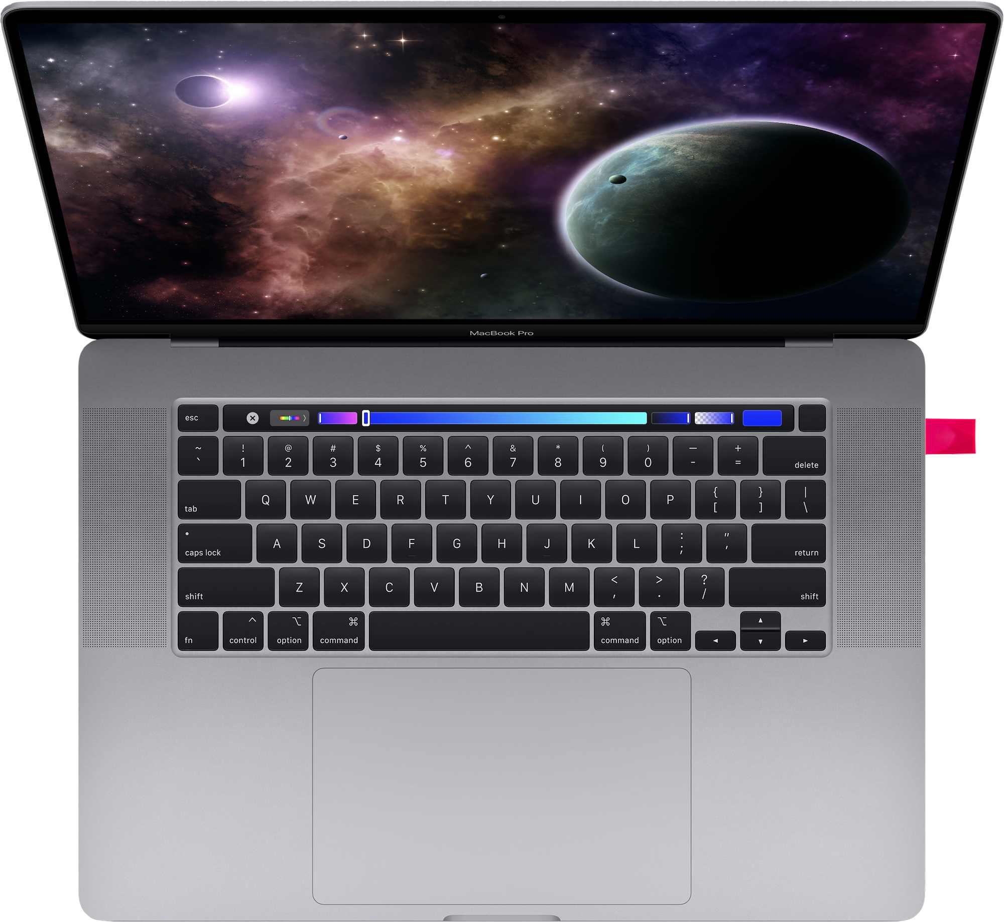 A laptop with Luna Display plugged into the side