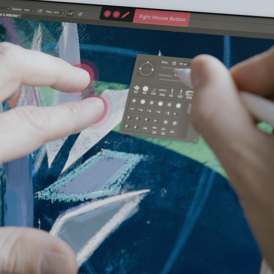 see how astropad studio works with zbrush