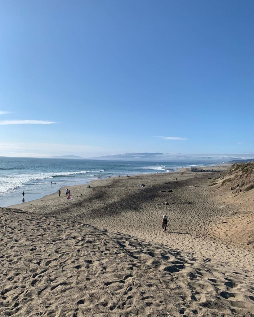 One of Giovanni's beach running routes in San Francisco