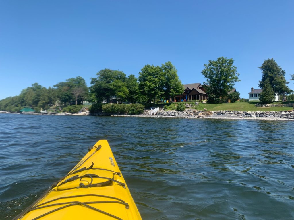 Jeremy kayaking on vacation