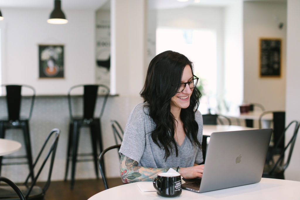 Jenny working from her second office