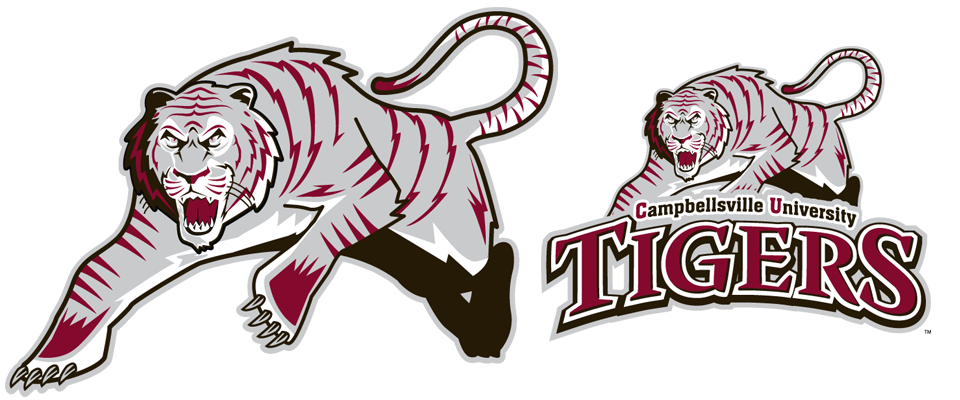 The Campbellsville University tigers logo. 