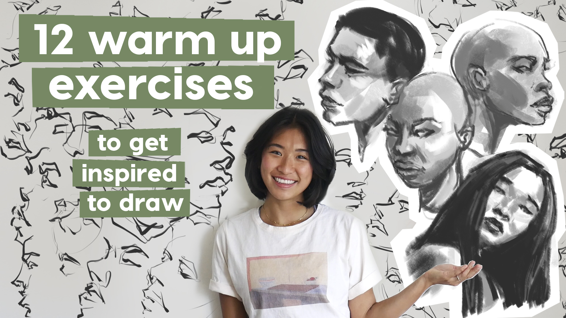 12 Drawing Exercises to Improve Your Art Skills! Warm-Up Practice 