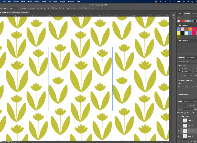 How to turn your digital art into a repeating pattern with “Pattern Preview” in Photoshop