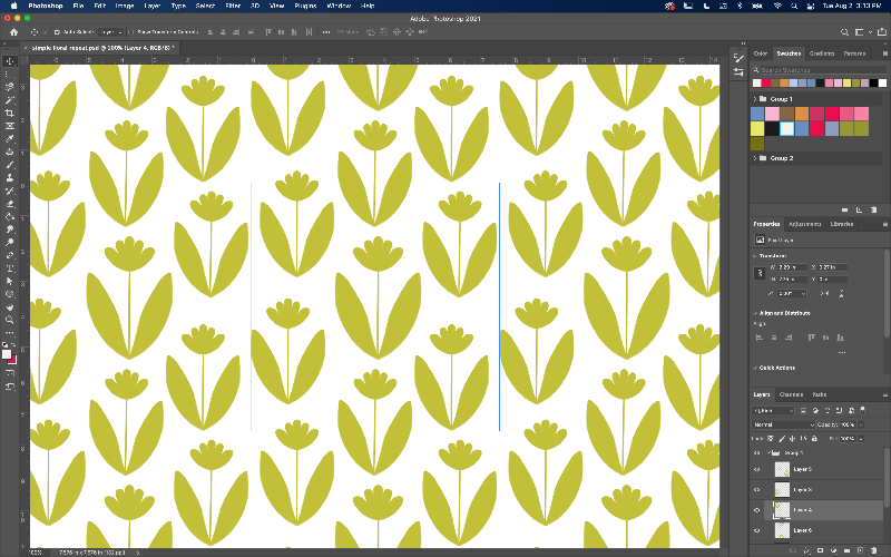 How to turn your digital art into a repeating pattern in Photoshop