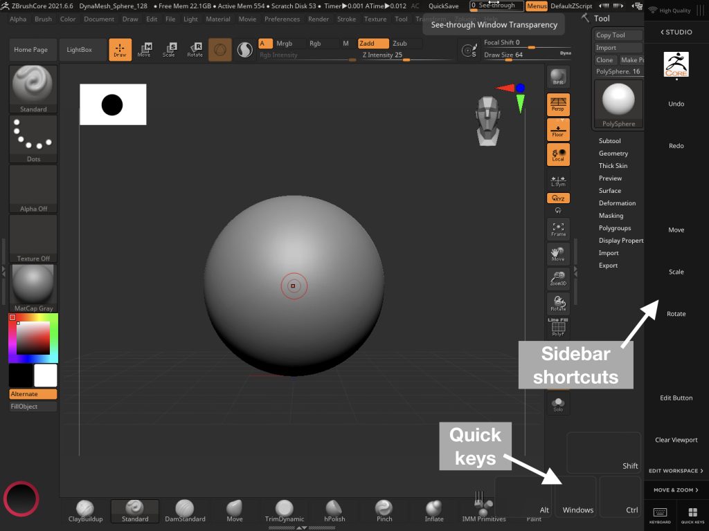 zbrush ctrl e