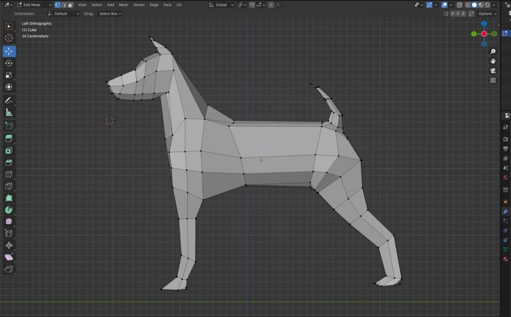 How to model a low-poly dog in Blender 3.0 on iPad - Astropad