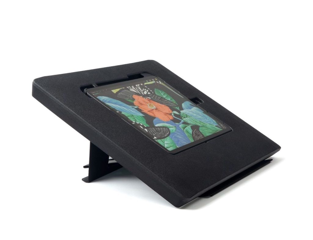 Astropad Darkboard Stand for iPad Pro 12.9 with for 12.9 iPad Pro Leatherfoam Cushion Ergonomic Grooved