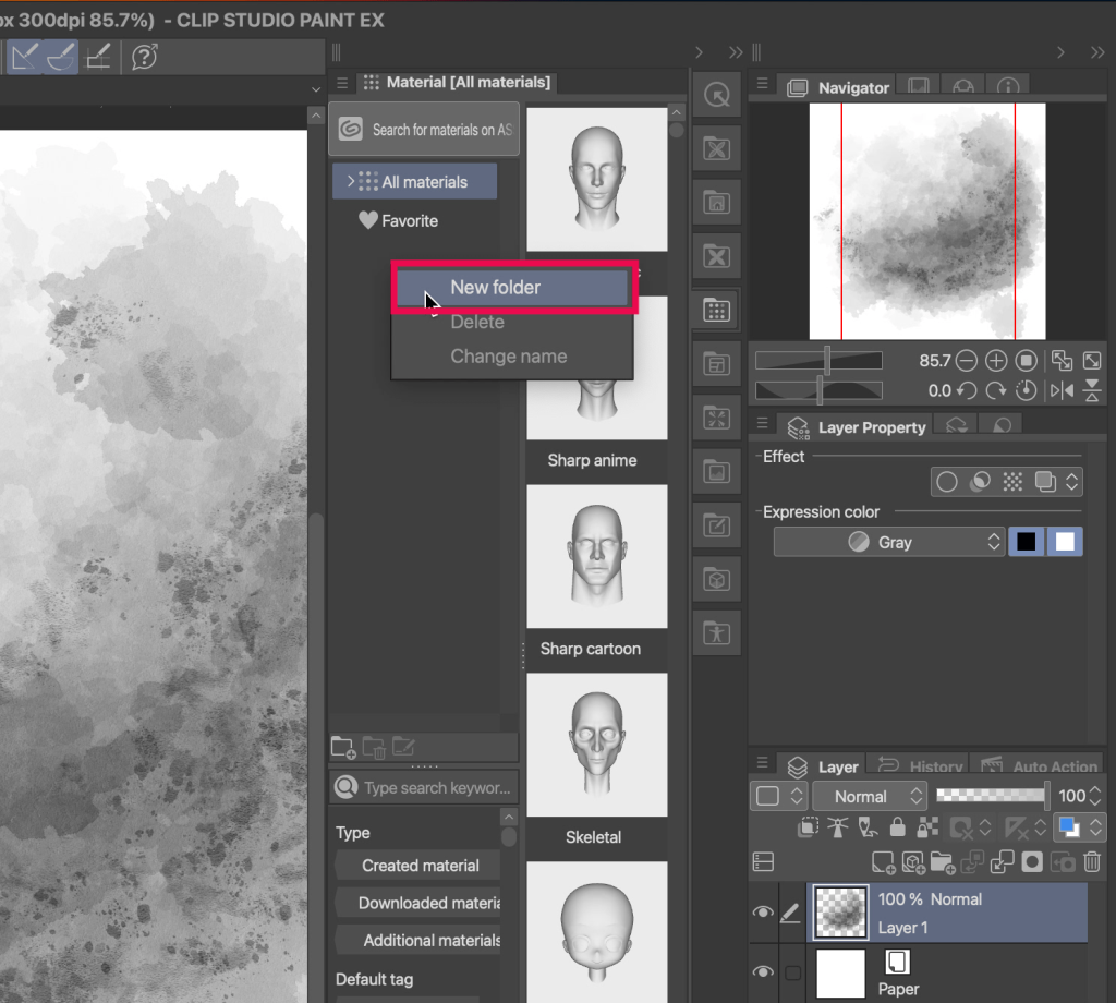 Assets: How can I import color set materials? - Clip Studio