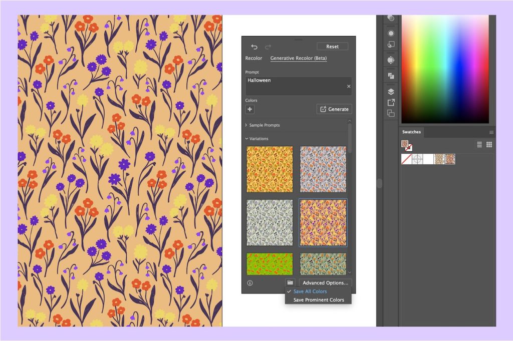 Artist uses AI to generate color palettes from text descriptions