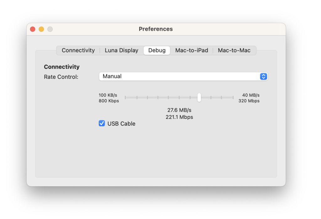 imac as a monitor rate control