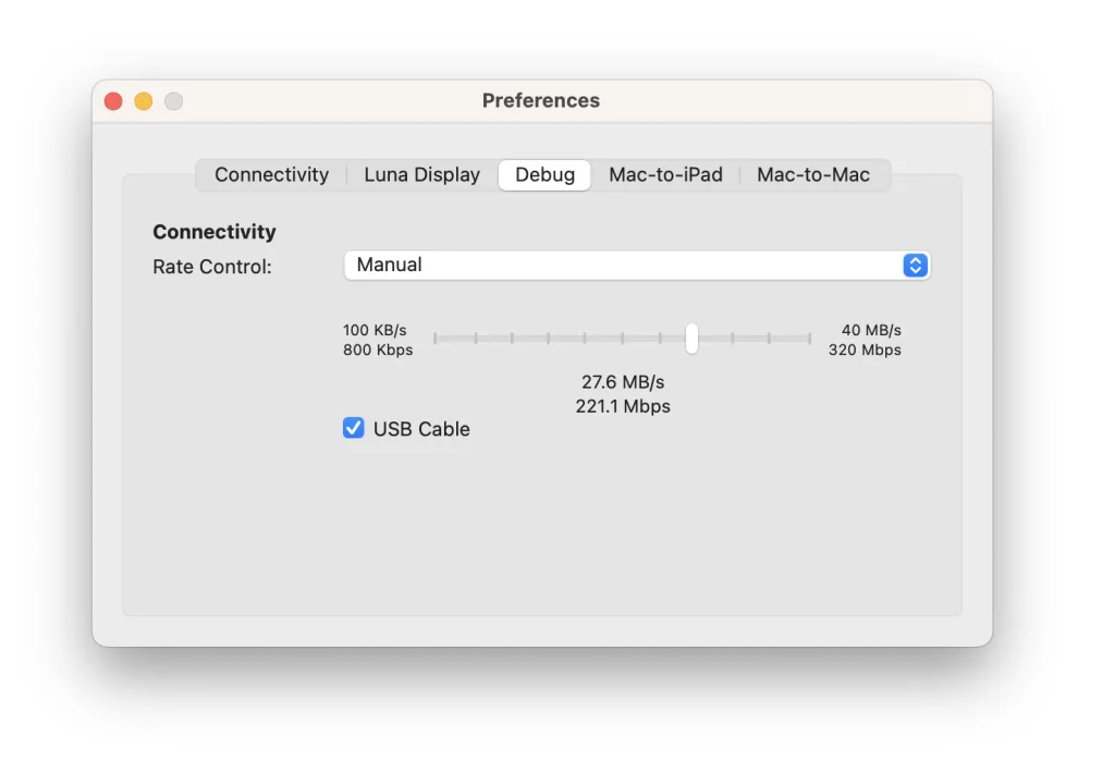imac as a monitor rate control