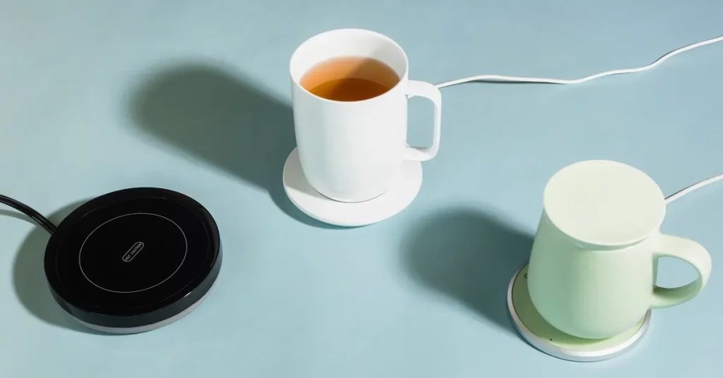 electric mug warmers with mugs on top 