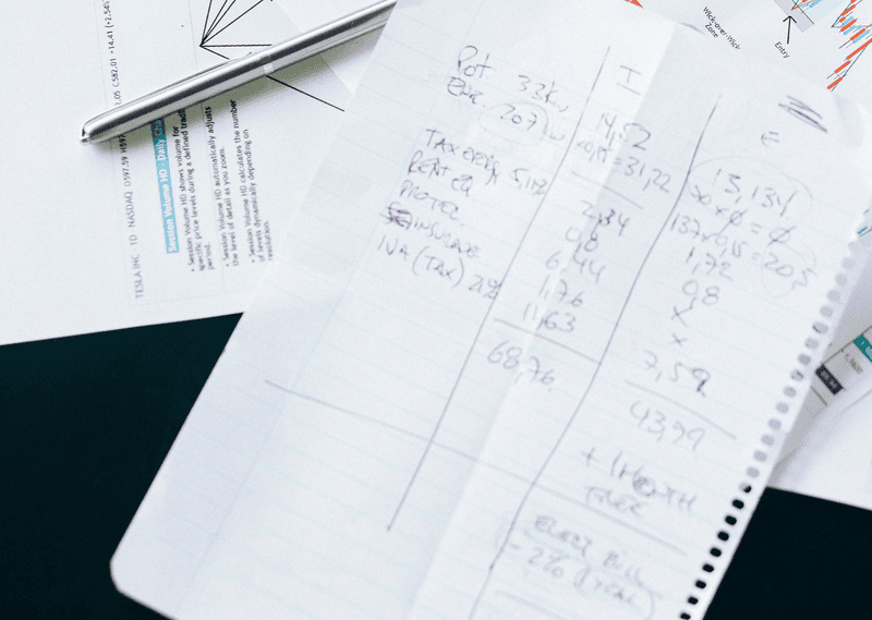 math equations in the chart note-taking method